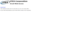 Desktop Screenshot of mail.itex.net